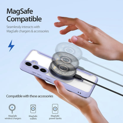 For Samsung Galaxy S24+ 5G DUX DUCIS Skin X Pro Series Magsafe Ring Holder Leather Phone Case(Purple) by DUX DUCIS