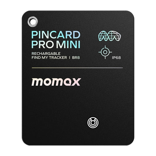 MOMAX PINCARD BR8 Card Wireless Charging Positioning Anti-lost Device(Black) by MOMAX