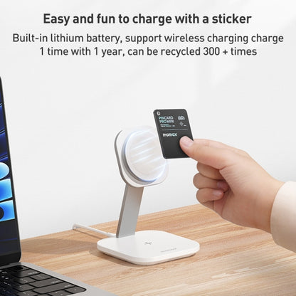 MOMAX PINCARD BR8 Card Wireless Charging Positioning Anti-lost Device(Black) by MOMAX