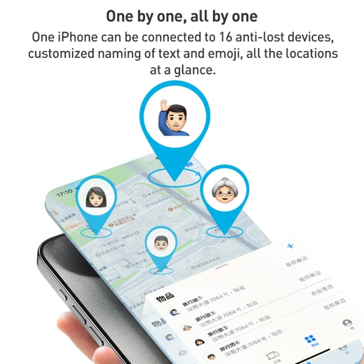 MOMAX PINCARD BR8 Card Wireless Charging Positioning Anti-lost Device(Black) by MOMAX