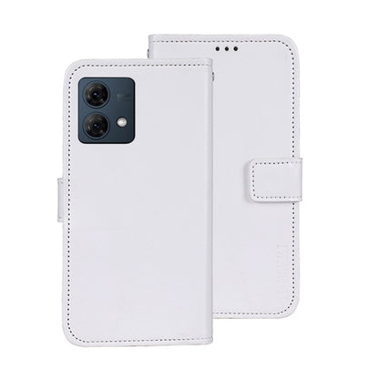 For Motorola Moto G84 5G idewei Crazy Horse Texture Leather Phone Case(White) by idewei