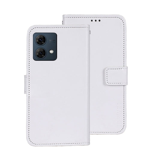 For Motorola Moto G84 5G idewei Crazy Horse Texture Leather Phone Case(White) by idewei
