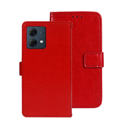 For Motorola Moto G84 5G idewei Crazy Horse Texture Leather Phone Case(Red) by idewei