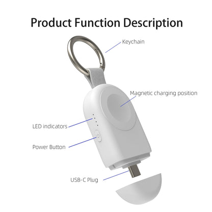 For Apple Watch / AirPods Series U16 Portable Magnetic Wireless Charger(White) by bashfashion