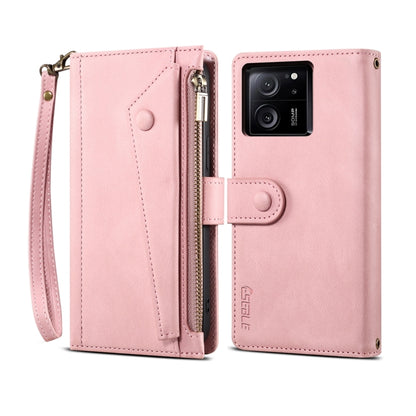 For Xiaomi 13T / 13T Pro / Redmi K60 Ultra ESEBLE Retro Frosted RFID Leather Phone Case(Rose Gold) by ESEBLE