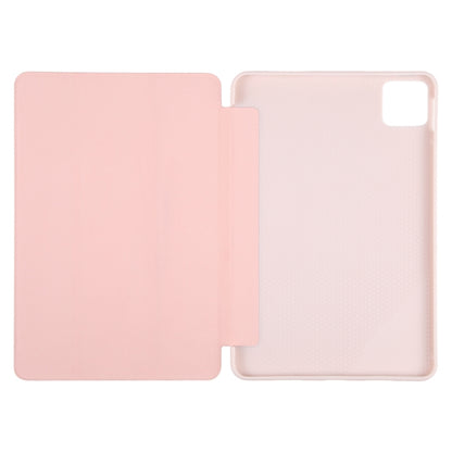 For Honor Pad GT Pro Tri-fold Silicone Leather Tablet Case(Pink) by bashfashion