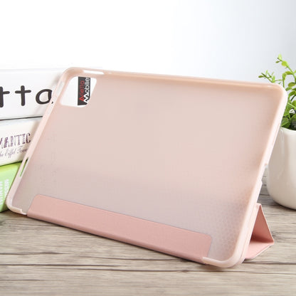 For Honor Pad GT Pro Tri-fold Silicone Leather Tablet Case(Pink) by bashfashion