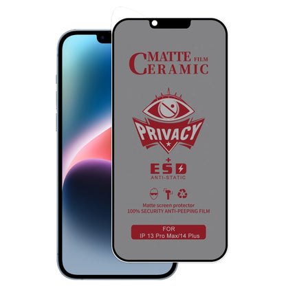 For iPhone 13 Pro Max / 14 Plus Full Coverage Frosted Privacy Ceramic Film by bashfashion