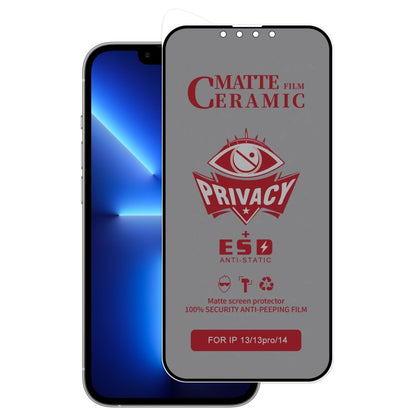 For iPhone 16e / 14 / 13 Pro / 13 Full Coverage Frosted Privacy Ceramic Film by bashfashion