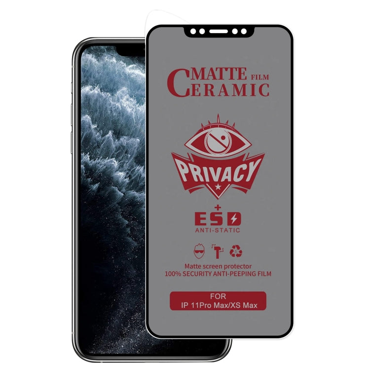 For iPhone 11 Pro Max / XS Max Full Coverage Frosted Privacy Ceramic Film by bashfashion