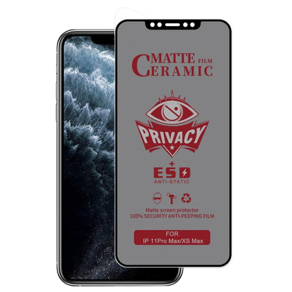 For iPhone 11 Pro Max / XS Max Full Coverage Frosted Privacy Ceramic Film by bashfashion