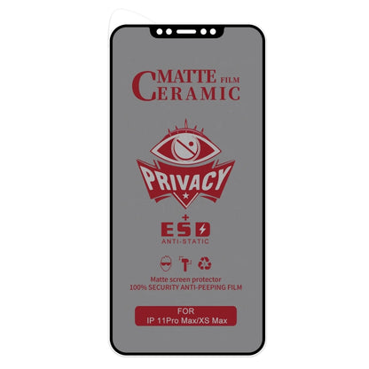 For iPhone 11 Pro Max / XS Max Full Coverage Frosted Privacy Ceramic Film by bashfashion