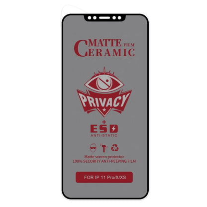 For iPhone 11 Pro / XS / X Full Coverage Frosted Privacy Ceramic Film by bashfashion