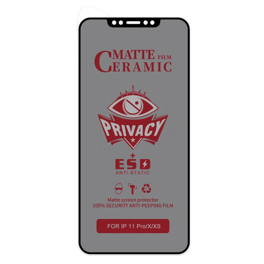 For iPhone 11 Pro / XS / X Full Coverage Frosted Privacy Ceramic Film by bashfashion