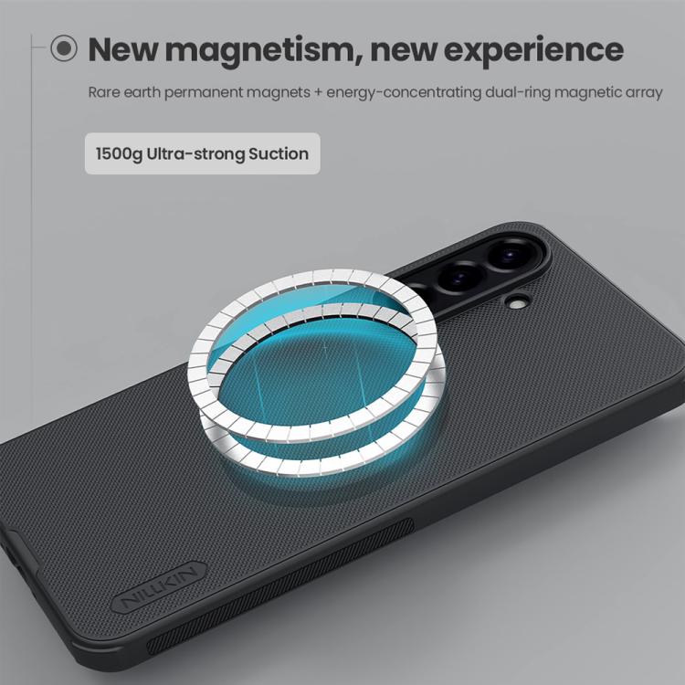 For Samsung Galaxy A56 5G NILLKIN Frosted Shield Pro Magnetic Phone Case(Black) by NILLKIN