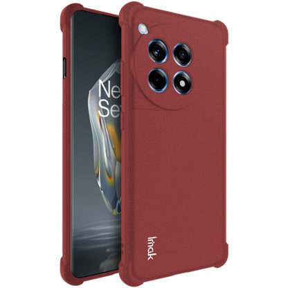 For OnePlus Ace 3 5G imak Shockproof Airbag TPU Phone Case(Matte Red) by imak