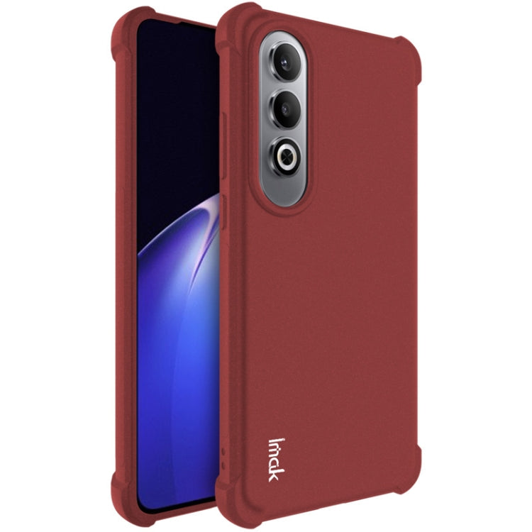 For OnePlus Nord CE4 5G / OPPO K12 5G imak Shockproof Airbag TPU Phone Case(Matte Red) by imak