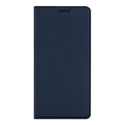 For Redmi Note 14 4G 163.25mm DUX DUCIS Skin Pro Series Flip Leather Phone Case(Blue) by DUX DUCIS