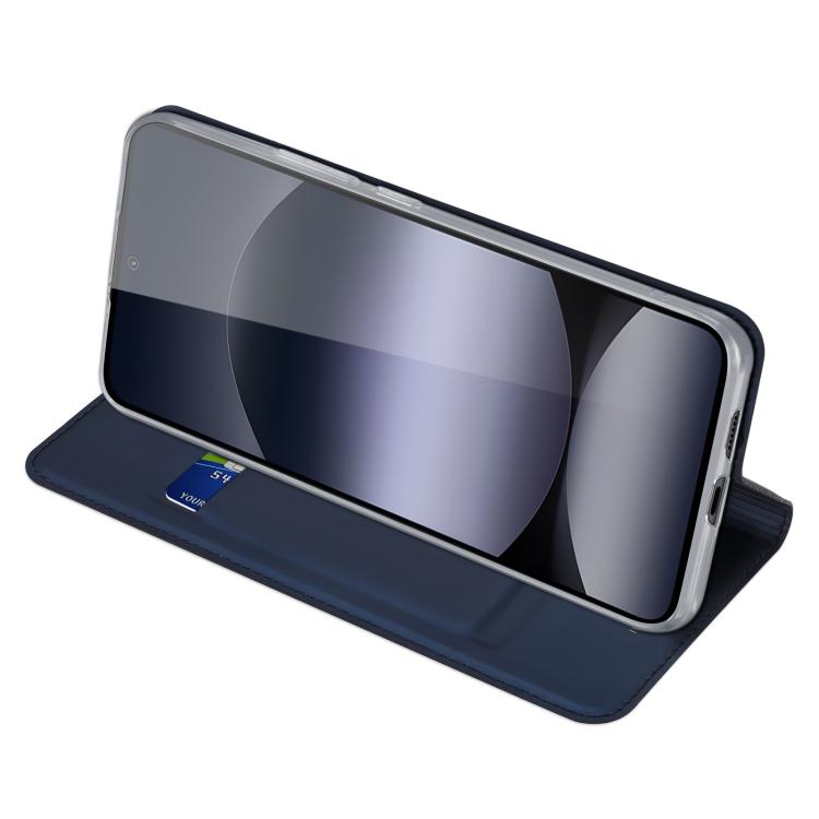 For Redmi Note 14 4G 163.25mm DUX DUCIS Skin Pro Series Flip Leather Phone Case(Blue) by DUX DUCIS