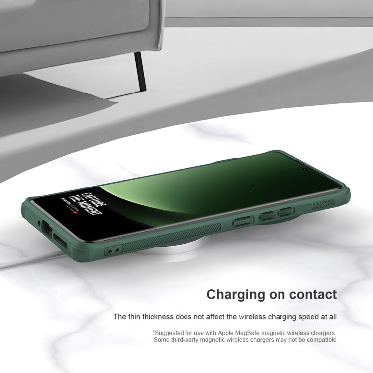For Xiaomi 14 Ultra NILLKIN Super Frosted Shield Pro MagSafe Magnetic Phone Case(Green) by NILLKIN
