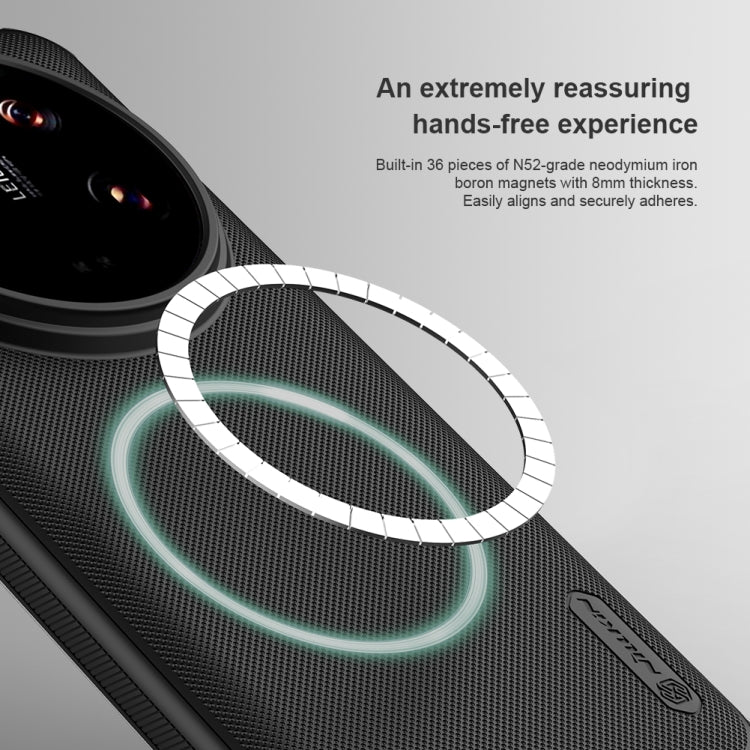 For Xiaomi 14 Ultra NILLKIN Super Frosted Shield Pro MagSafe Magnetic Phone Case(Green) by NILLKIN