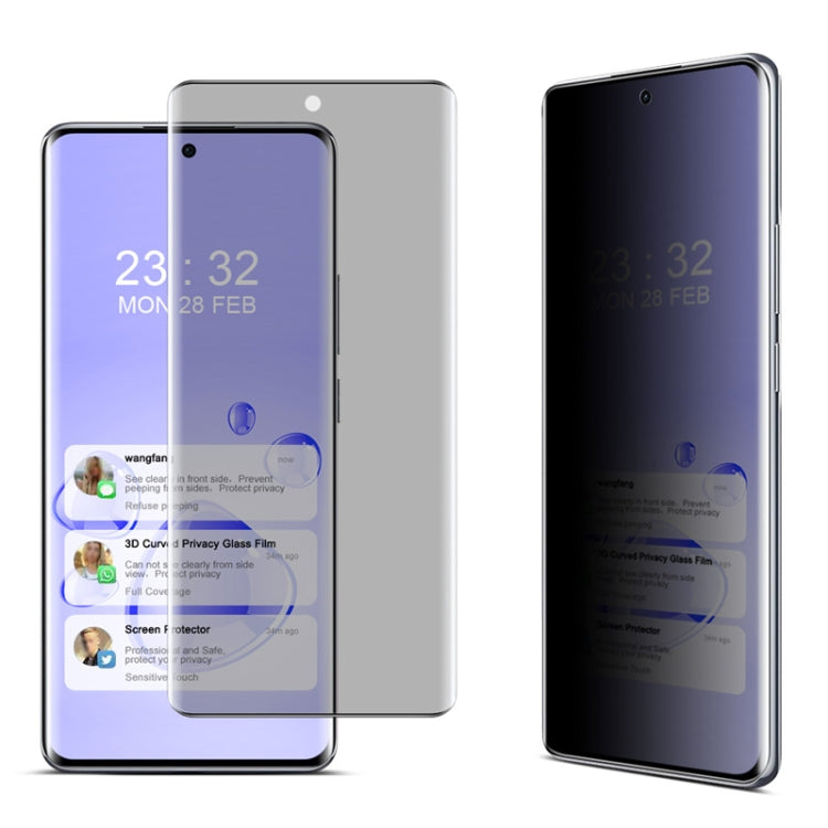 For OPPO A3 Pro 5G imak No Edge Version 3D Curved Privacy Full Screen Tempered Glass Film by imak