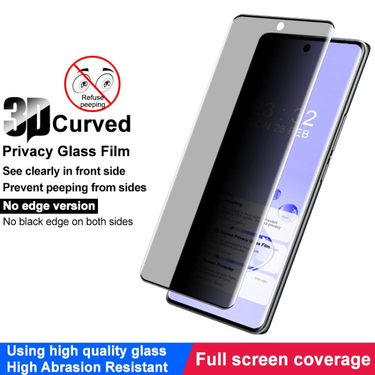 For vivo X100 5G / X100 Pro 5G imak No Edge Version 3D Curved Privacy Full Screen Tempered Glass Film by imak