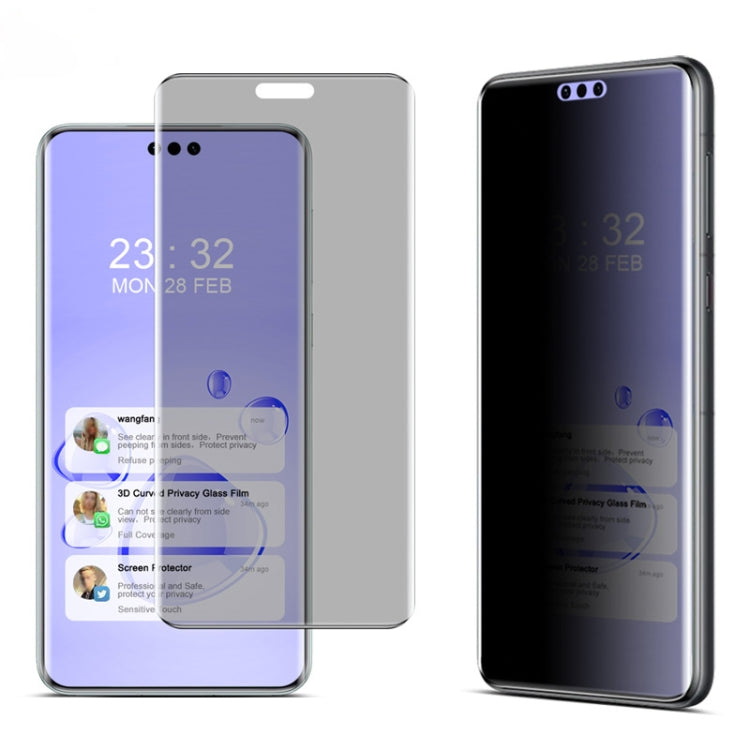 For Huawei Mate 60 Pro imak No Edge Version 3D Curved Privacy Full Screen Tempered Glass Film by imak