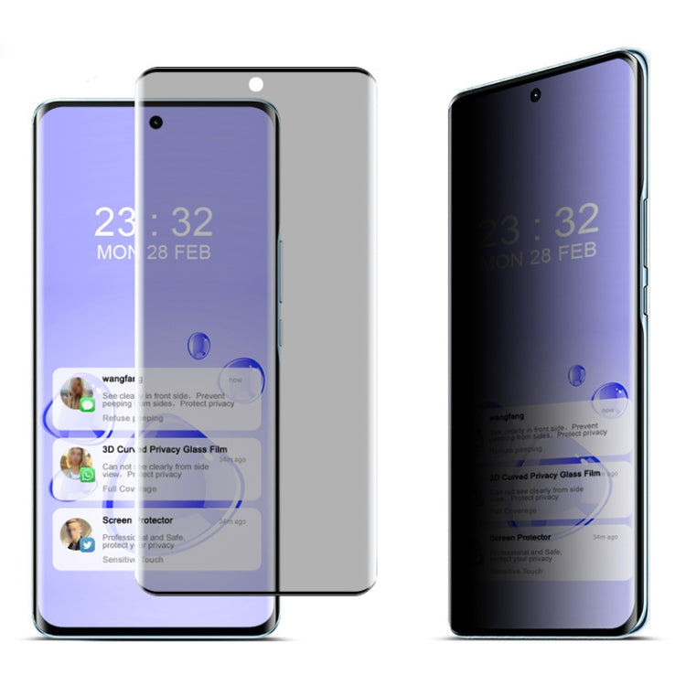 For Honor X50 5G imak No Edge Version 3D Curved Privacy Full Screen Tempered Glass Film by imak