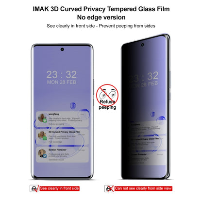 For Honor X50 Pro 5G / X50 5G imak No Edge Version 3D Curved Privacy Full Screen Tempered Glass Film by imak