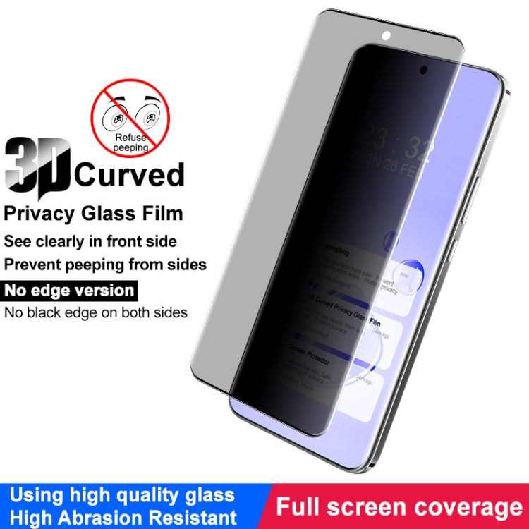 For Honor Magic6 5G imak No Edge Version 3D Curved Privacy Full Screen Tempered Glass Film by imak