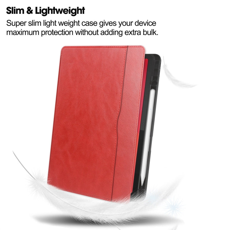 For Lenovo Tab M11/ Xiaoxin Pad 11 2024 Ultimate Pure Color Leather Smart Tablet Case(Red) by bashfashion