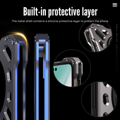 For Huawei Mate 60 R-JUST Breathable Armor Phone Case(Space Grey) by R-JUST