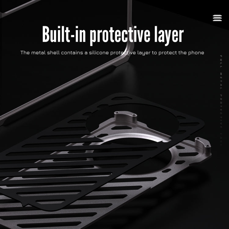 For Huawei Mate 60 Pro R-JUST Breathable Armor Phone Case(Space Grey) by R-JUST