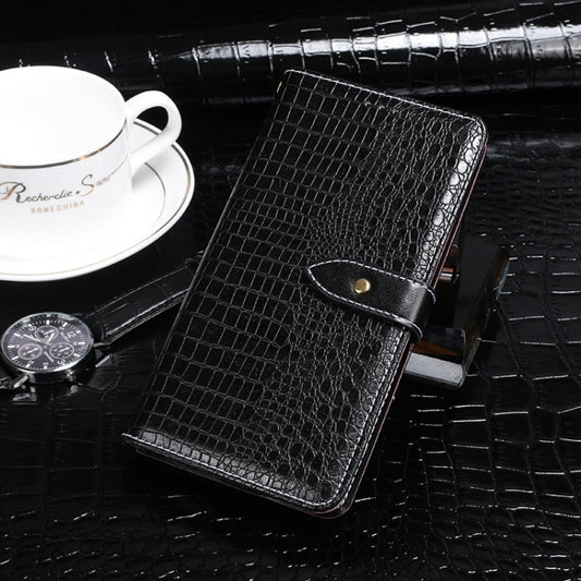 For CAT S75 idewei Crocodile Texture Leather Phone Case(Black) by idewei