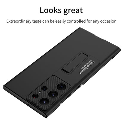 For Samsung Galaxy S24 Ultra 5G GKK Ultra-thin Shockproof Phone Case with Holder(Forest Green) by GKK