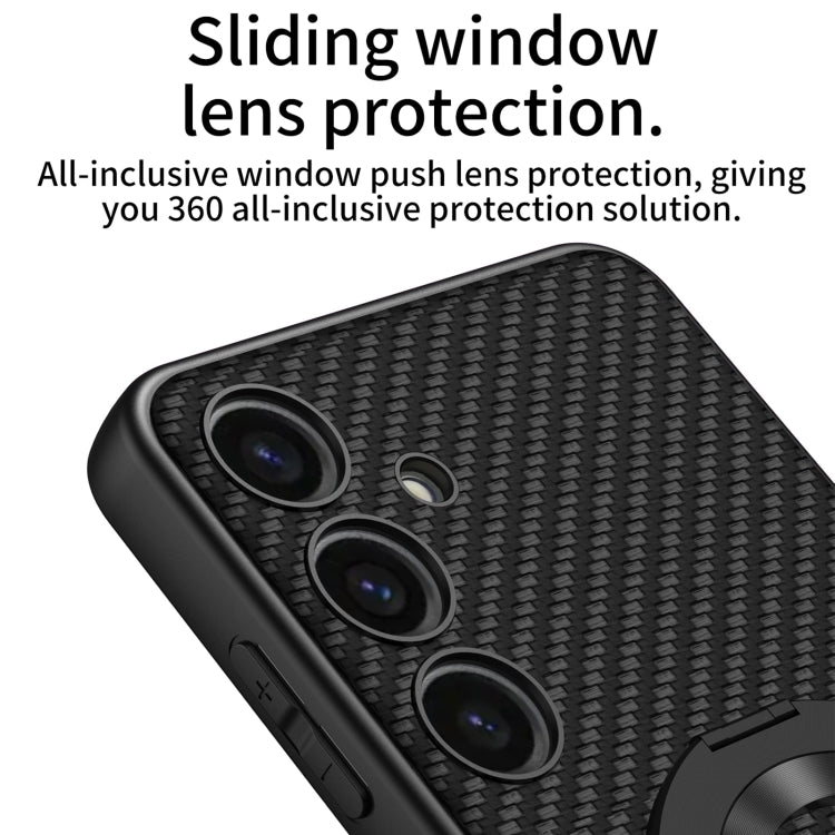 For Samsung Galaxy S24 5G GKK Skin Feel Leather MagSafe Magnetic Phone Case with Holder(Black) by GKK