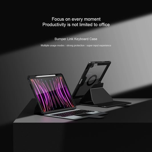 For iPad Pro 12.9 2020/2021/2022 Nillkin Backlit Version Bumper Link Keyboard Case by NILLKIN