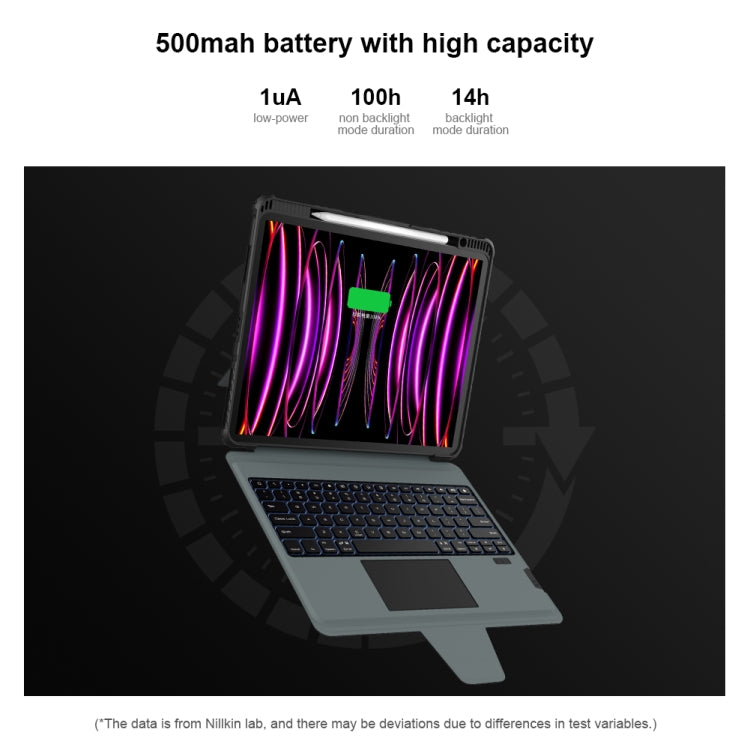 For iPad Pro 12.9 2020/2021/2022 Nillkin Backlit Version Bumper Link Keyboard Case by NILLKIN