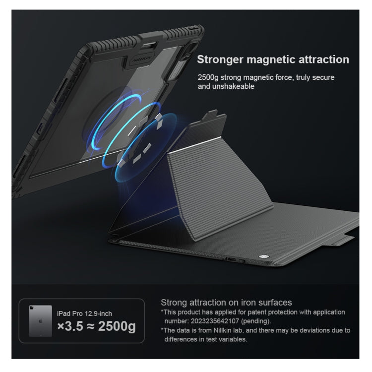 For iPad Pro 13 2024 Nillkin Backlit Version Bumper Link Keyboard Case by NILLKIN