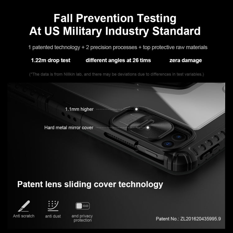 For iPad Pro 13 2024 Nillkin Backlit Version Bumper Link Keyboard Case by NILLKIN