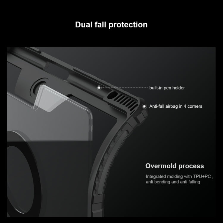 For iPad Pro 13 2024 Nillkin Backlit Version Bumper Link Keyboard Case by NILLKIN