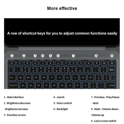 For iPad Pro 13 2024 Nillkin Backlit Version Bumper Link Keyboard Case by NILLKIN