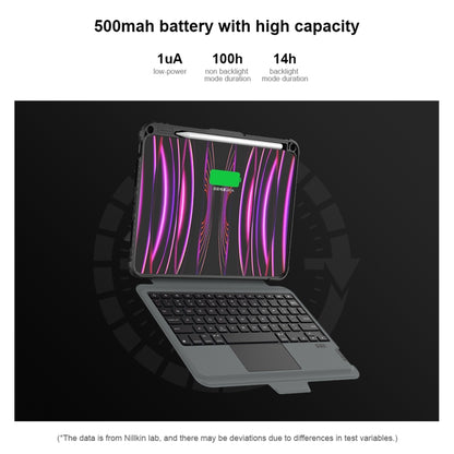 For iPad Pro 11 2024 Nillkin Backlit Version Bumper Link Keyboard Case by NILLKIN