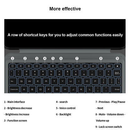 For iPad Pro 11 2024 Nillkin Backlit Version Bumper Link Keyboard Case by NILLKIN