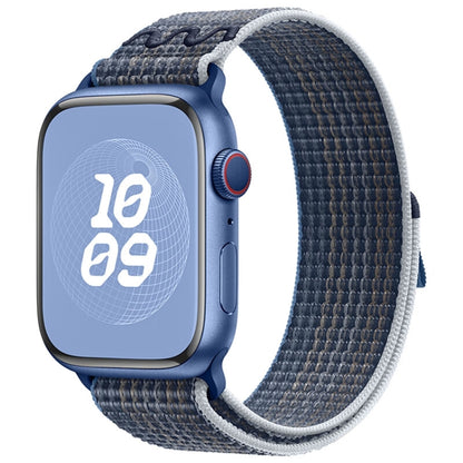 For Apple Watch Ultra 2 49mm Loop Nylon Watch Band(Storm Blue) by bashfashion