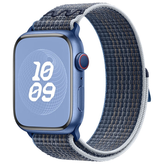 For Apple Watch Ultra 2 49mm Loop Nylon Watch Band(Storm Blue) by bashfashion