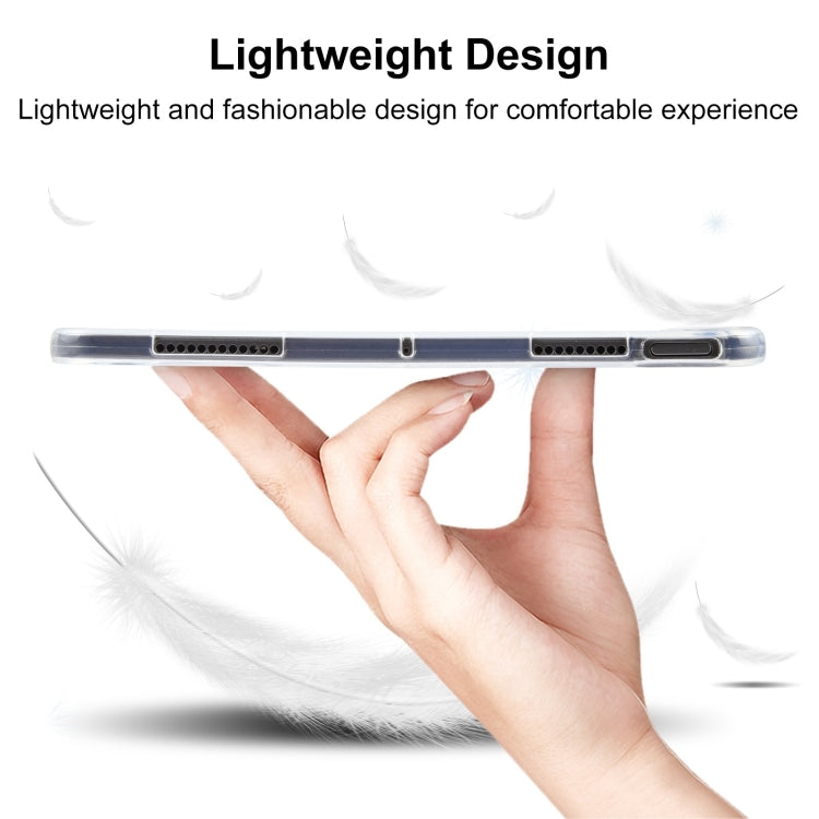 For iPad 10.2 / 10.5 Highly Transparent TPU Tablet Case with Pen Slot by bashfashion