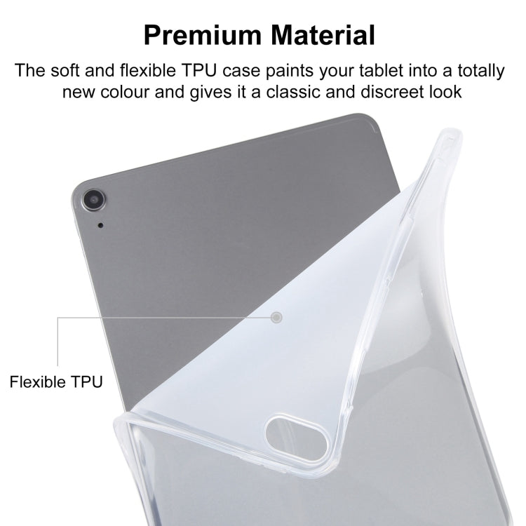 For iPad 10.2 / 10.5 Highly Transparent TPU Tablet Case with Pen Slot by bashfashion