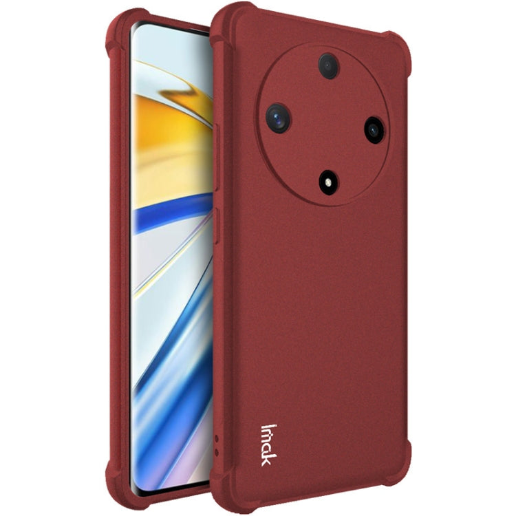 For Honor X9b 5G / Magic6 Lite 5G imak Shockproof Airbag TPU Phone Case(Matte Red) by imak
